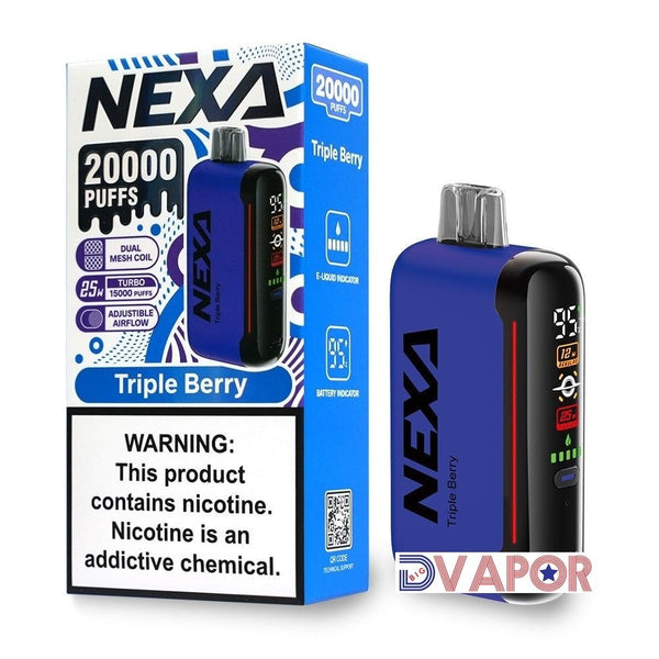 Nexa Bar N20000 Disposable vape device in sleek design, non-refundable, with visible mouthpiece and branding