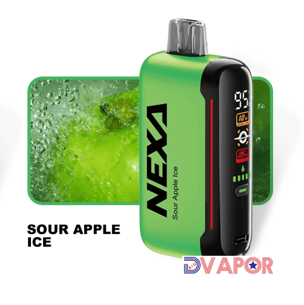 Nexa N20000 Disposable Vape by Nexa Bar, non-refundable, sleek design, compact portable vape device with colorful accents.