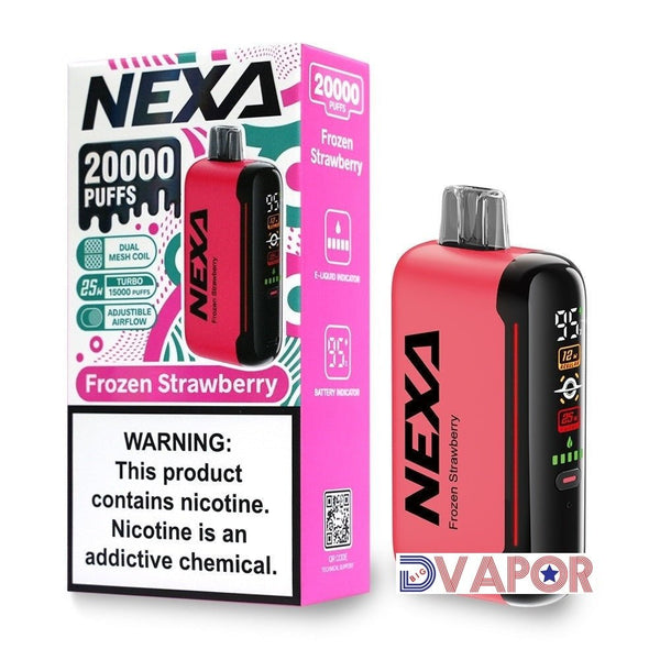 Nexa Bar N20000 disposable vape device in sleek design, non-refundable, designed for easy use and portability.