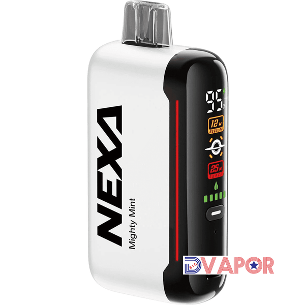 Nexa N20000 disposable vape from Nexa Bar with sleek design and non-refundable label, ready for use.