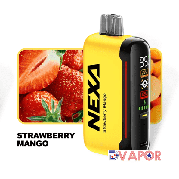 Nexa N20000 Disposable Vape by Nexa Bar, non-refundable, sleek design with colorful branding and mouthpiece for easy vaping.