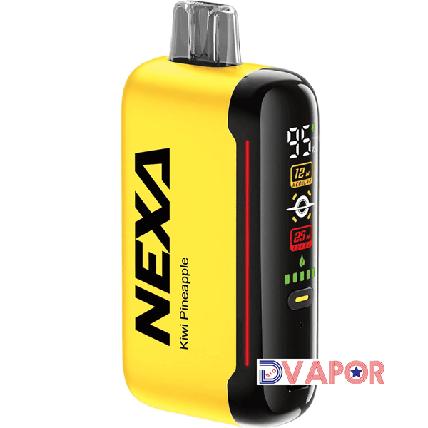 Nexa N20000 Disposable Vape by Nexa Bar, non-refundable, sleek design, portable device with vape mouthpiece and branding.