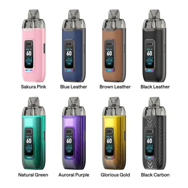 OXVA VPRIME 60W Pod System hardware with sleek design, adjustable wattage, and compact form factor.