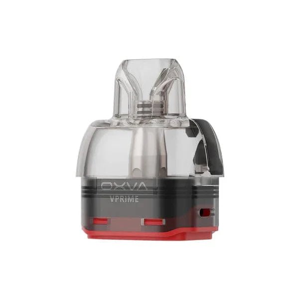 OXVA VPRIME replacement vape pods, compatible with OXVA devices, showing sleek design and filling port for easy refilling.