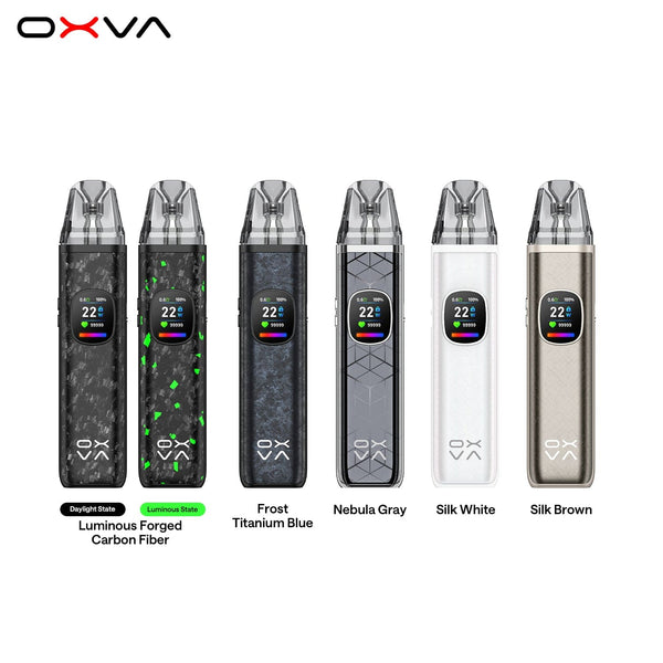 OXVA XLIM Pro 2 DNA 30W pod system hardware with sleek design and compact size, featuring adjustable wattage and modern finish.