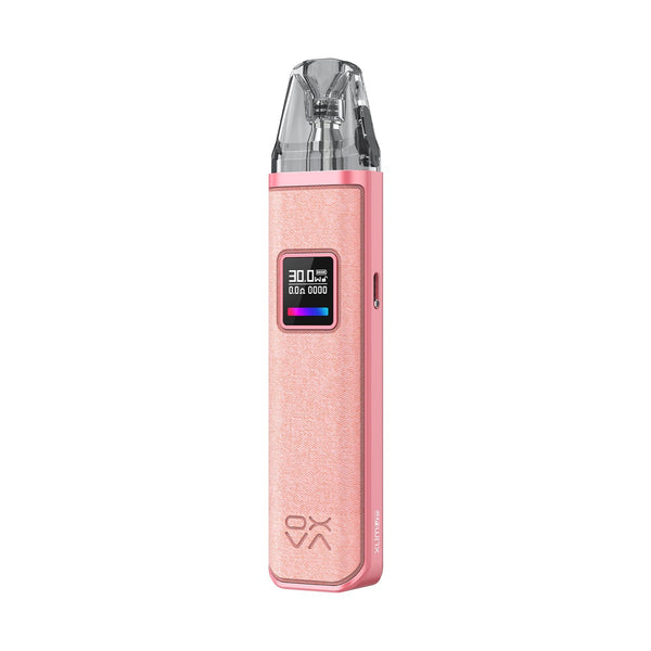 OXVA XLIM Pro 30W pod system hardware with sleek design and adjustable wattage, featuring a compact vaping device.