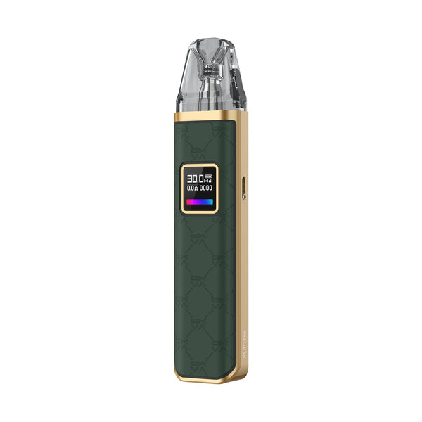 OXVA XLIM Pro 30W Pod System hardware with sleek design and compact form factor, featuring adjustable wattage and pod details.