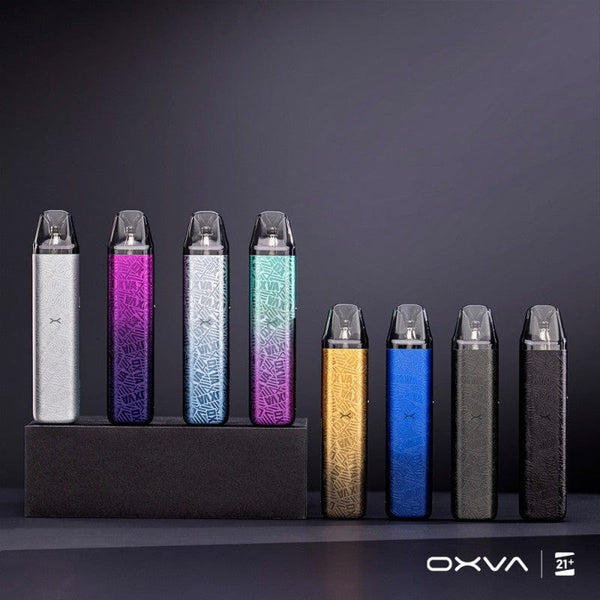 OXVA XLIM SE Classic 25W vape pod system showing sleek design and pod attachment, ideal for vaping enthusiasts.