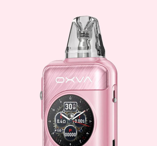 OXVA XLIM SQ Pro 2 30W pod system hardware with sleek design and compact size, featuring adjustable airflow and replaceable pod.