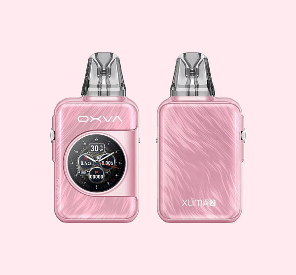 OXVA XLIM SQ Pro 2 30W pod system hardware with sleek design and compact body, featuring adjustable airflow and replaceable pod.