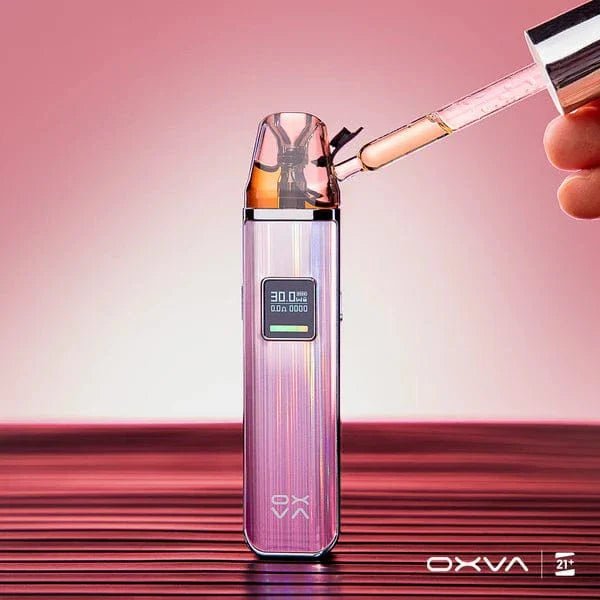 OXVA XLIM Top-Fill V3 replacement vape pods showing clear plastic construction and fill port for easy refilling.