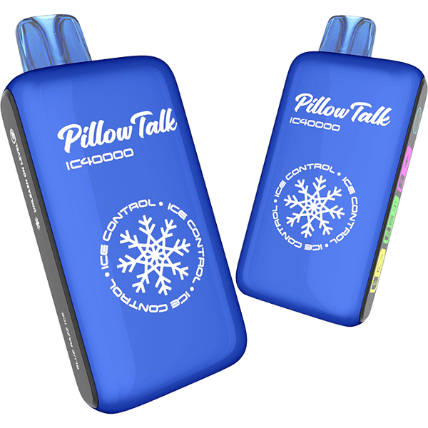 Pillow Talk IC40000 Ice Controllable Disposable Vape with 5% nicotine, compact design, and sleek appearance.