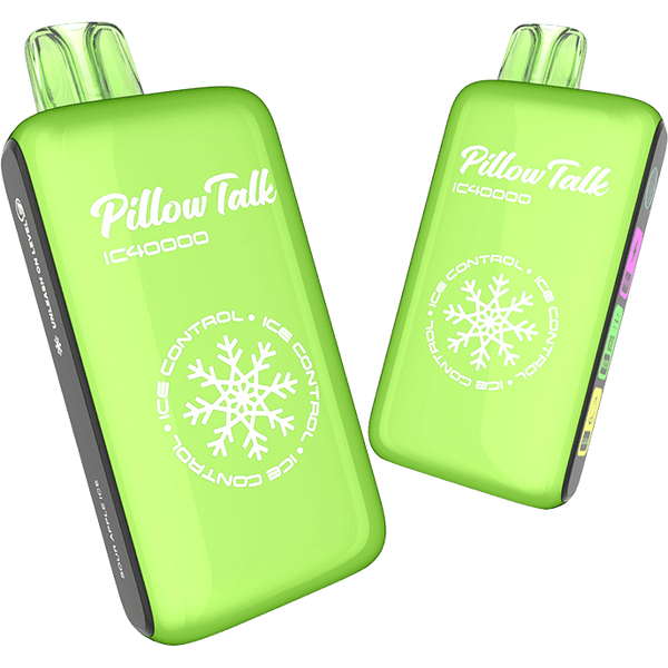 Pillow Talk IC40000 Ice Controllable Disposable Vape with 5% nicotine, sleek design and customizable cooling experience.