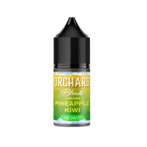Pineapple Kiwi ICE Salt e-liquid by Five Pawns, 30mL bottle, featuring tropical pineapple, tangy kiwi, and cool icy menthol flavor.