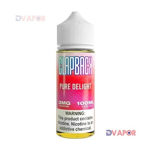 clapback eliquid pure delight saveur vape 100ml flavor