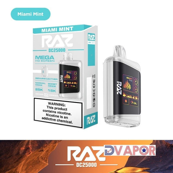 RAZ DC25000 Disposable Vape with Full Color Animation