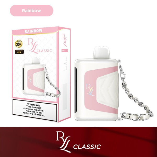 RAZ RYL Classic 35K Puff disposable vape device with sleek design and branding, designed for easy use and portable vaping.