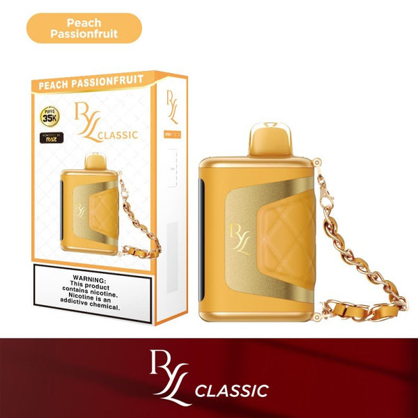 Raz RYL Classic 35K Puff disposable vape device with sleek design and compact size, perfect for on-the-go vaping.