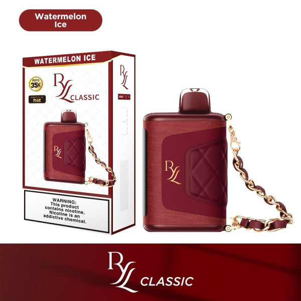 RAZ RYL Classic 35K Puff disposable vape device with sleek design and compact size for on-the-go vaping.