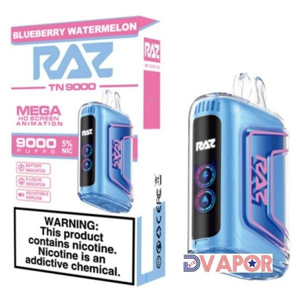 RAZ TN 9000 9000 Puff 5% Disposable with Mega HD Screen Animation