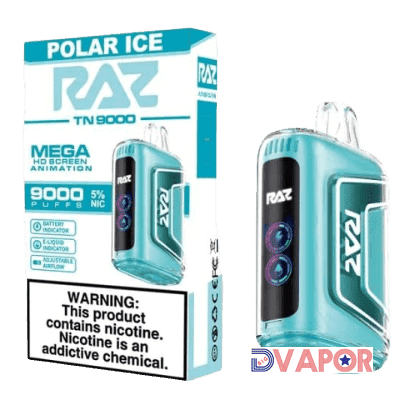 RAZ TN 9000 9000 Puff 5% Disposable with Mega HD Screen Animation