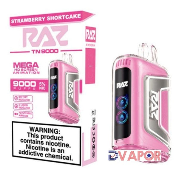 RAZ TN 9000 9000 Puff 5% Disposable with Mega HD Screen Animation