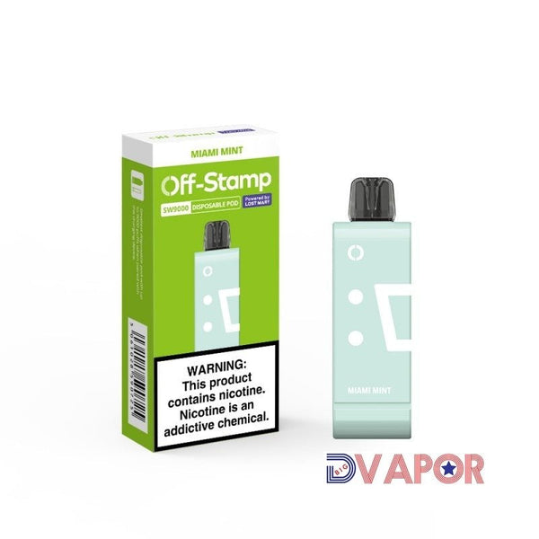 Refill pod for Lost Mary SW9000 disposable vape, containing 5% nicotine, designed for easy replacement and enhanced vaping experience.