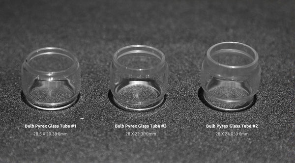 SMOK Bulb Pyrex replacement glass for vape tanks, clear glass tube designed for durability and easy replacement.