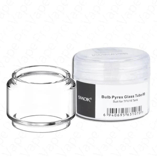 SMOK Bulb Pyrex replacement glass for vape tanks, clear and heat-resistant, designed for durability and optimal vaping experience.