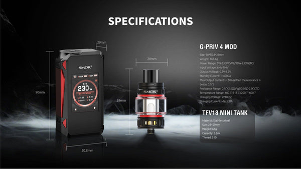 SMOK G - Priv 4 230W Starter Kit - Big D Vapor