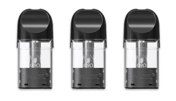 SMOK IGEE replacement vape pods showing multiple clear pods with black mouthpieces for SMOK IGEE device.