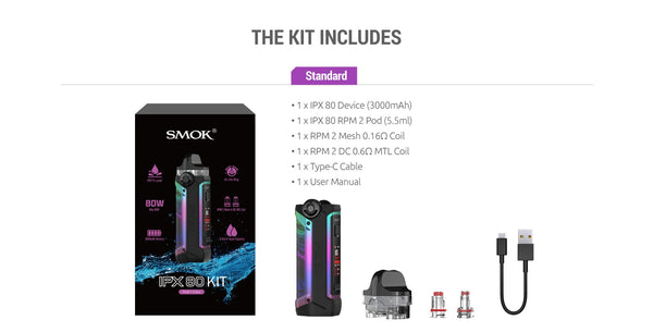 SMOK IPX 80 80W Pod Mod Kit - Big D Vapor