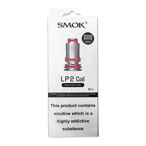 SMOK LP2 Replacement Coils for vape devices, showing a pack of SMOK vape coils with coil heads and packaging.