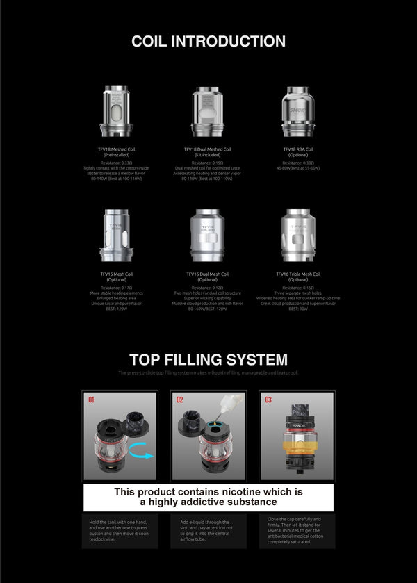 SMOK Mag-18 230W starter kit hardware with a sleek mod and matching tank, designed for vaping enthusiasts.