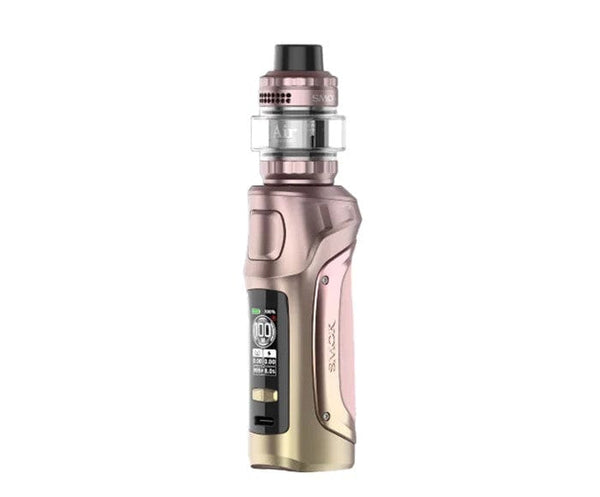 SMOK MAG Solo Starter Kit hardware with sleek black design, featuring a mod and tank for vaping.