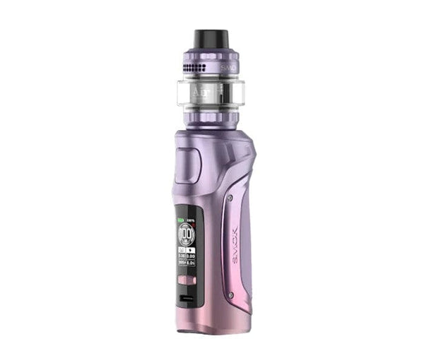 SMOK MAG Solo Starter Kit hardware with sleek black design, featuring a compact mod and included accessories for vaping.