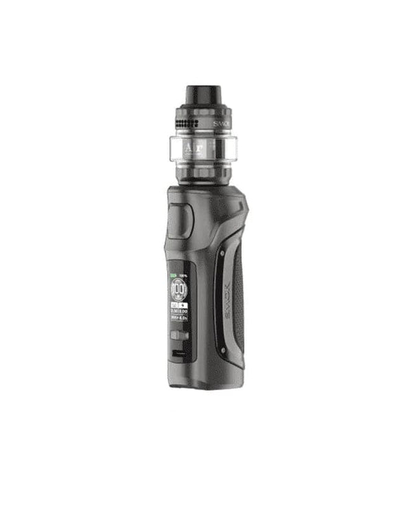 SMOK MAG Solo Starter Kit hardware with sleek black mod and matching tank, featuring ergonomic design and adjustable airflow.