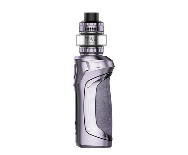 SMOK MAG Solo Starter Kit hardware with mod and tank, black and silver design, compact vaping device with ergonomic grip.