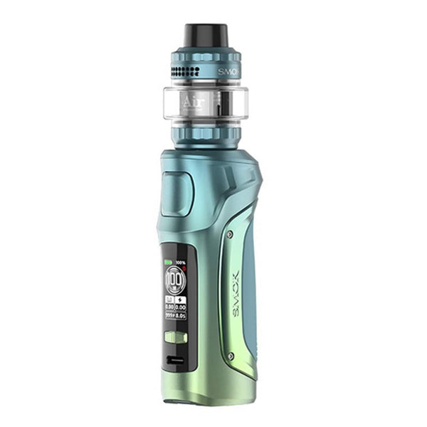SMOK MAG Solo Starter Kit hardware with sleek black and silver design, including mod and tank for vaping.