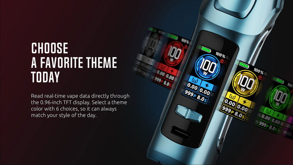 SMOK MAG Solo Starter Kit hardware featuring a sleek design, integrated display, and advanced vaping technology.