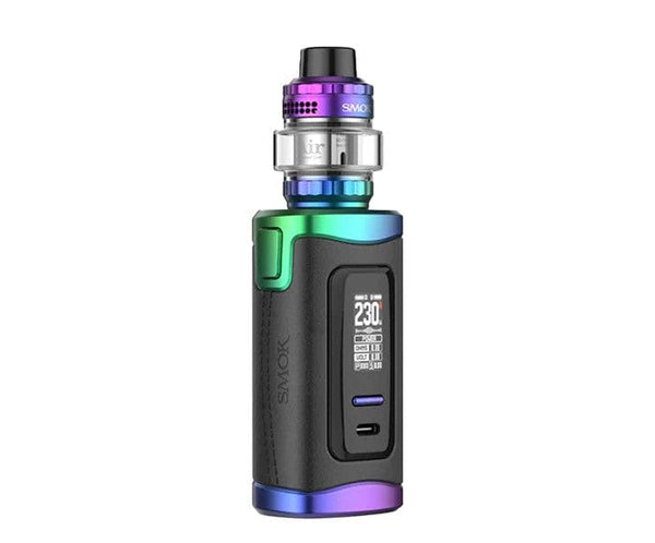SMOK Morph 3 Starter Kit hardware with sleek design, featuring a mod device and accessories for vaping.