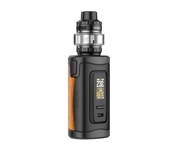 SMOK Morph 3 Starter Kit hardware with sleek design, featuring a mod, tank, and user interface for vaping.