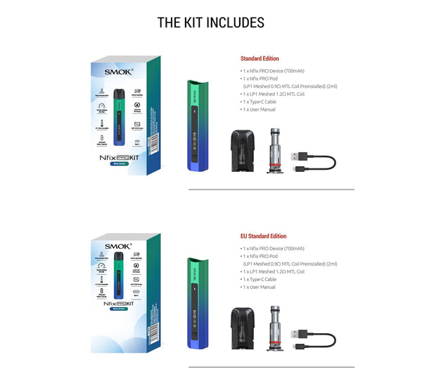 SMOK Nfix Pro 25W pod system vape device with sleek design and integrated mouthpiece, compact hardware for vaping.