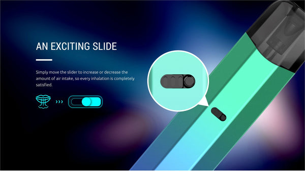 SMOK Nfix Pro 25W pod system in sleek design, compact hardware device with mouthpiece and adjustable airflow for vaping.