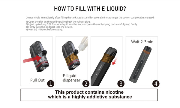 SMOK Nfix Pro 25W pod system with sleek design and replaceable pod, compact portable vaping hardware.