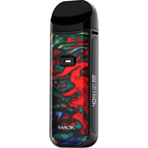 SMOK NORD 2 40W pod system vape device with sleek design and adjustable wattage, featuring a compact hardware setup.