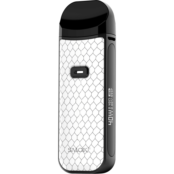 SMOK NORD 2 40W pod system device with sleek design and adjustable airflow, featuring a compact hardware setup for vaping.