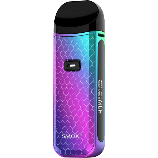 SMOK NORD 2 40W pod system hardware with sleek design and adjustable airflow for vaping.