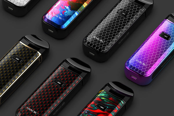 SMOK NORD 2 40W pod system vape device with compact design and adjustable airflow, featuring a sleek black finish.