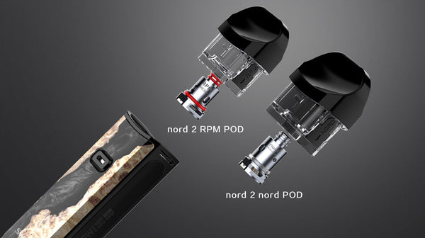 SMOK NORD 2 40W pod system device with sleek design and ergonomic mouthpiece, perfect for vaping enthusiasts.